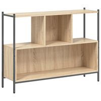 vidaXL Bookcase Sonoma Oak 102x28x77.5 cm Engineered Wood