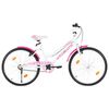 vidaXL Kids Bike 24 inch Pink and White