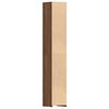 vidaXL Bathroom Cabinet Brown Oak 30x30x183.5 cm Engineered Wood