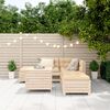 vidaXL 6 Piece Garden Sofa Set Solid Wood Pine