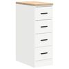 vidaXL Garage Cabinets 2 pcs White Engineered Wood