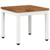 vidaXL Coffee Table Natural and White 40 x 40.5 x 36 cm