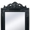 vidaXL Free-Standing Mirror Baroque Style 160x40 cm Black
