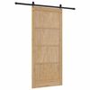 vidaXL Sliding Door ORKDAL Brown 93 x 211 cm Solid Pine Wood