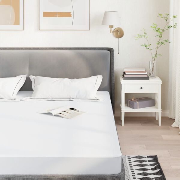 vidaXL Mattress Protector White 120x220 cm Waterproof