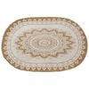 vidaXL Jute Rug Floral Natural 122 x 183 cm Jute
