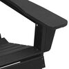 vidaXL Adirondack Chair Black 82 x 74 x 92 cm HDPE