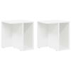 vidaXL End Table 2 pcs White 37 x 32 x 40 cm Engineered Wood