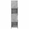vidaXL Corner Cabinet Concrete Grey 25.5x25x102cm Engineered Wood