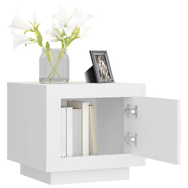 vidaXL Coffee Table White 51x50x45 cm Engineered Wood