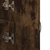 vidaXL File Cabinet Smoked Oak 60x32x153 cm Engineered Wood
