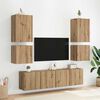 vidaXL TV Wall Cabinet Artisan Oak 40.5 x 30 x 40 cm Engineered Wood