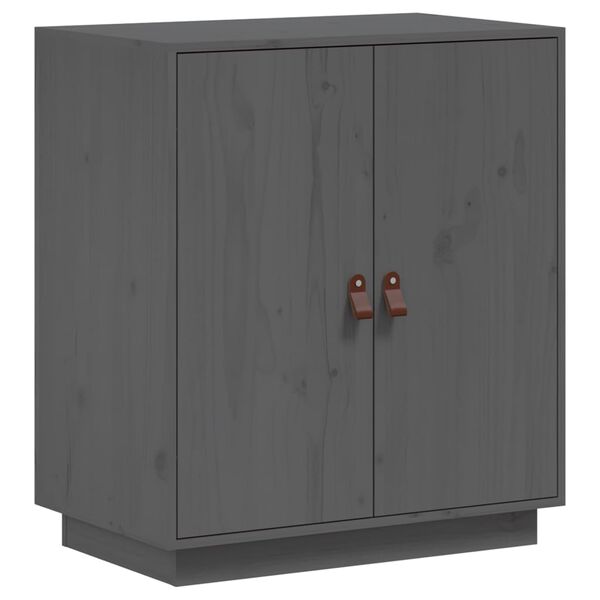 vidaXL Sideboard Grey 65,5x40x75 cm Solid Wood Pine