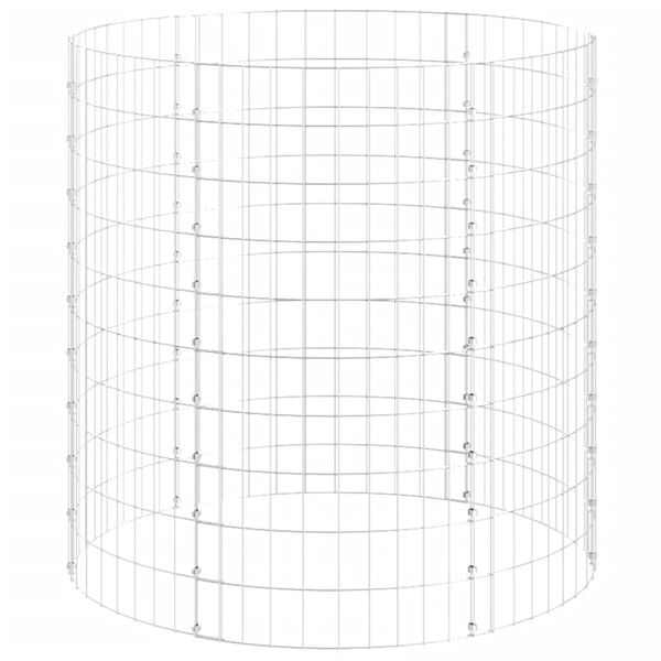 vidaXL Garden Composter &Oslash;100x100 cm Galvanised Steel