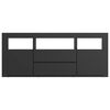 vidaXL TV Cabinet Black 120x30x50 cm Engineered Wood
