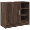 vidaXL Sink Cabinet | Brown oak | Engineered wood | Medium | Sink Cabinet