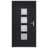 vidaXL Front Door Anthracite 108x200 cm PVC