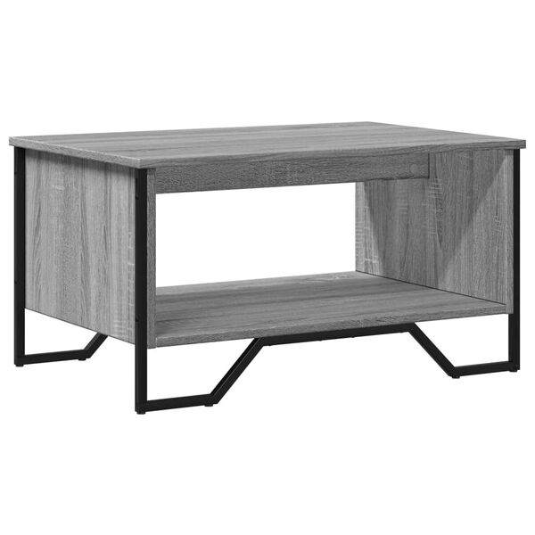 vidaXL Coffee Table Grey Sonoma 75x51x40 cm Engineered Wood