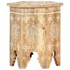 vidaXL Hand-painted Side Table 38x33x42 cm Solid Mango Wood