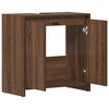 vidaXL Bathroom Cabinet Brown Oak 60x33x61 cm Engineered Wood