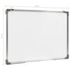 vidaXL Magnetic Dry-erase Whiteboard White 90x60 cm Steel