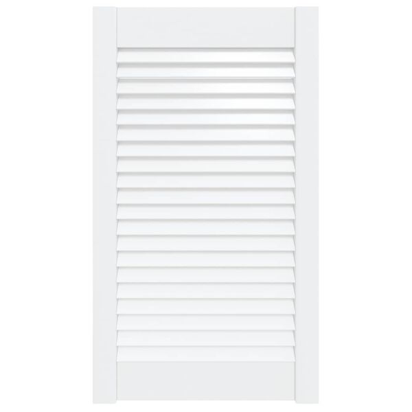 vidaXL Cabinet Door Louvred Design White 69x39.4 cm Solid Wood Pine