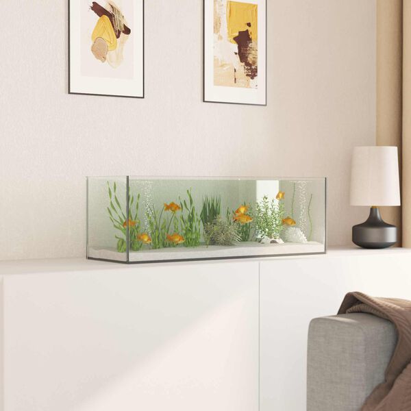 vidaXL Aquarium with Storage Transparent 60 x 20 x 20 cm Glass
