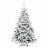 vidaXL Artificial Christmas Tree with 300 LEDs White 180 cm PE and PVC