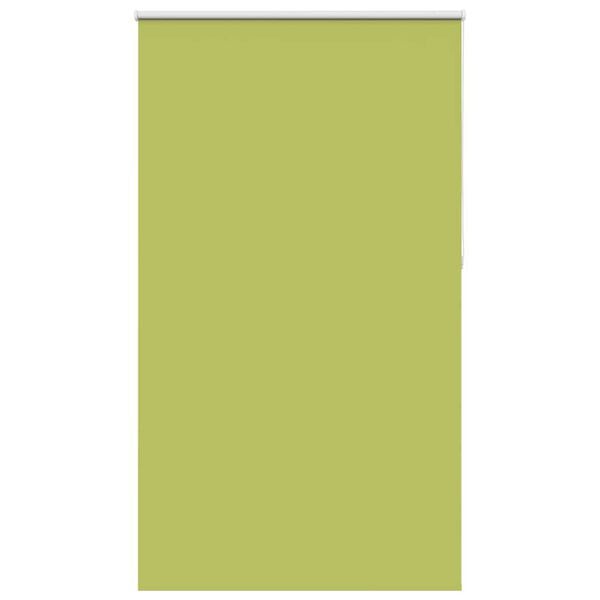 vidaXL Roller Blind Blackout Leaves Green 130x210 cm Fabric Width 126.6 cm Polyester