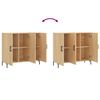 vidaXL Sideboard Sonoma Oak 90x34x80 cm Engineered Wood