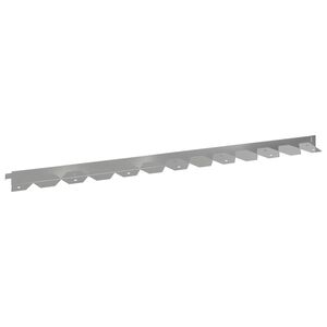 vidaXL Lawn Edging 10 pcs 102 x 4 x 4 cm Steel Silver