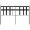 vidaXL Metal Headboard Black 137cm