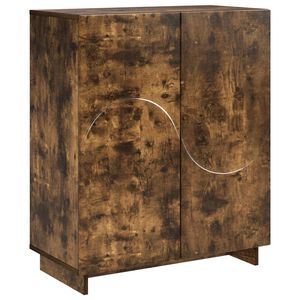 vidaXL Shoe Cabinet 73 x 38 x 87.5 cm Engineered Wood Smoked Oak