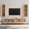 vidaXL 4 Piece TV Cabinet Set Sonoma Oak Engineered Wood