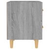 vidaXL Bed Cabinet Grey Sonoma 40x35x47.5 cm