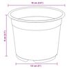 vidaXL Flower Pot 100 pcs Black &Oslash; 10 x 8 cm Plastic