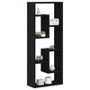 vidaXL Wall Shelf Black Oak 36x16x90 cm Engineered Wood