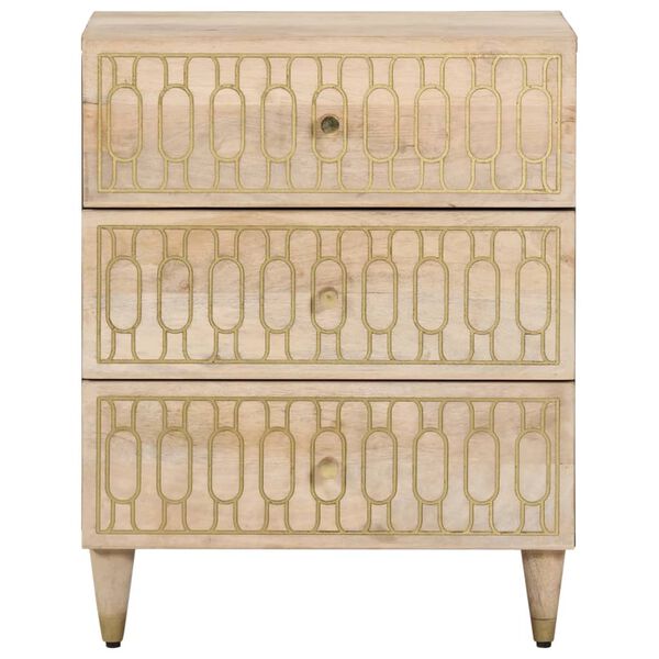 vidaXL Bedside Cabinet 50x33x60 cm Solid Wood Mango