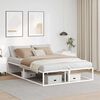 vidaXL Bed Frame without Mattress White 140x200 cm Metal