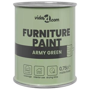 vidaXL Furniture Paint Green 10 x 10 x 12 cm Wall Print
