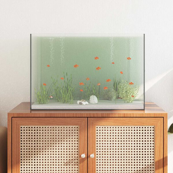 vidaXL Aquarium with Storage Transparent 60 x 35 x 40 cm Glass