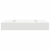 vidaXL Storage Bed Frame White 120 x 200 cm Engineered Wood