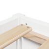 vidaXL Bed with Mattress White 120x190 cm Small Double Solid Wood Pine