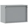 vidaXL Tool Cabinet Black and grey 50 x 25 x 35 cm Powder-coated steel
