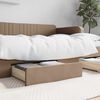 vidaXL Bed Drawers 2 pcs Cappuccino Engineered Wood and Faux Leather