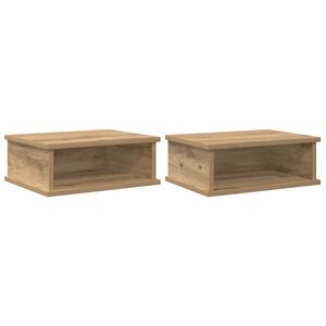 vidaXL Bedside Table 2 pcs Artisan Oak 40 x 31 x 15 cm Engineered Wood