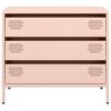 vidaXL Sideboard Pink 68x39x58.5 cm Cold-rolled Steel