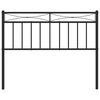 vidaXL Metal Headboard Black 107 cm