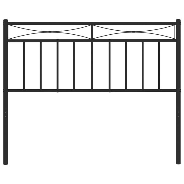 vidaXL Metal Headboard Black 107 cm