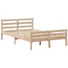 vidaXL Bookcase Bed without Mattress 135x190 cm Double Solid Wood Pine